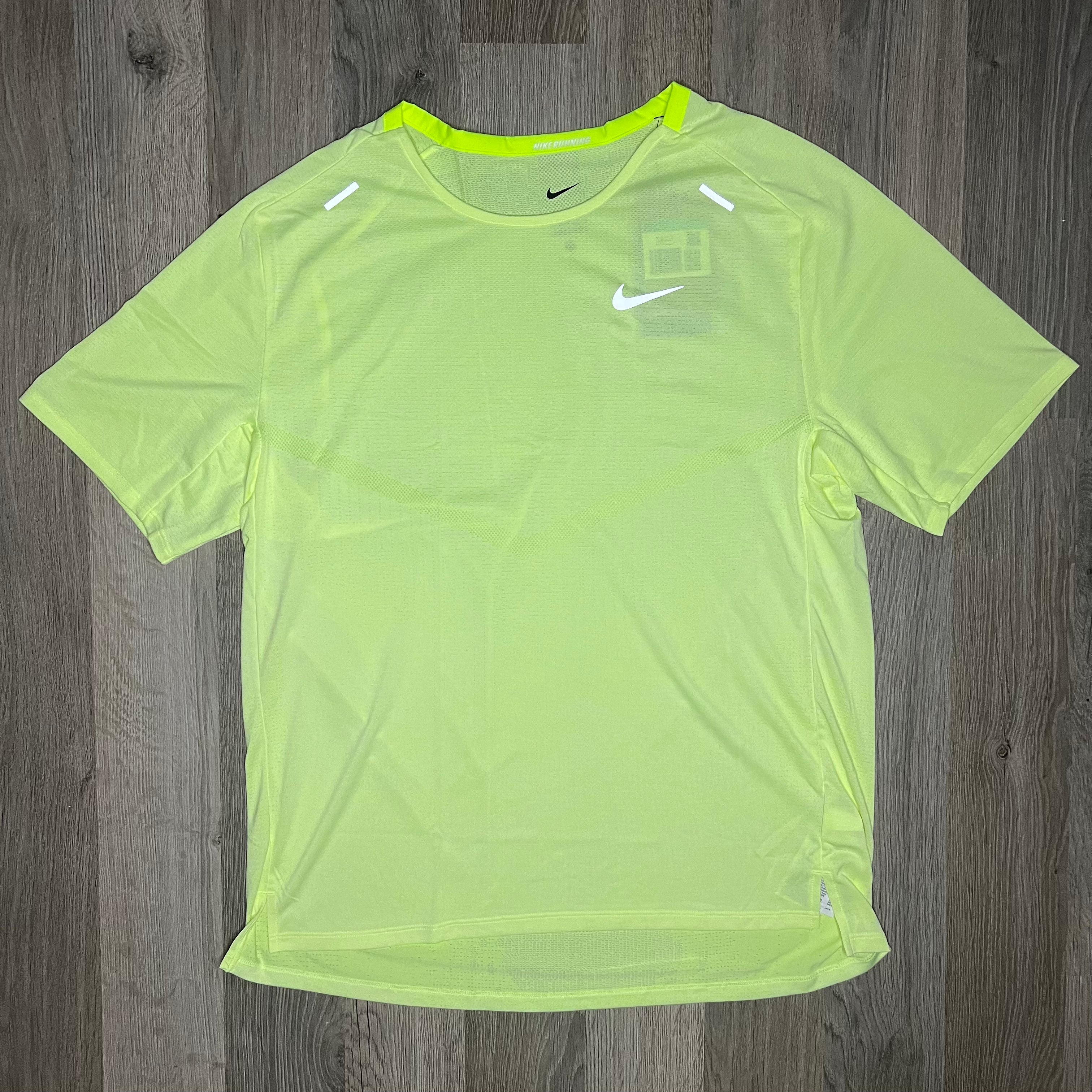 Lime green nike 2024 dri fit shirt