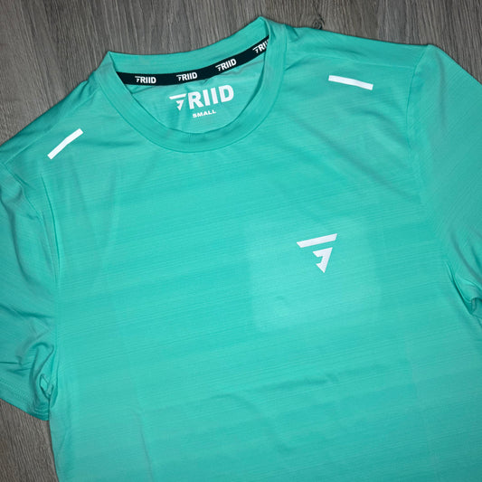 Griid Flow Set - Tee & Shorts - Mint Green / Black