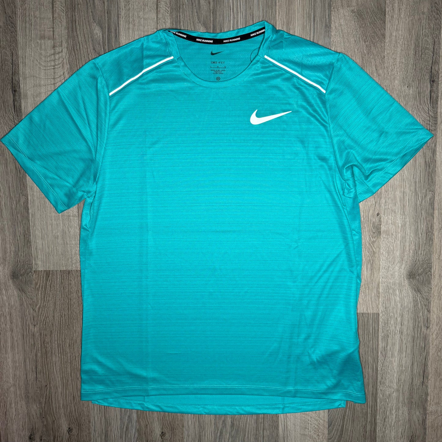 Nike Miler & Challenger Set - Tee & Shorts - Cactus Blue / Grey