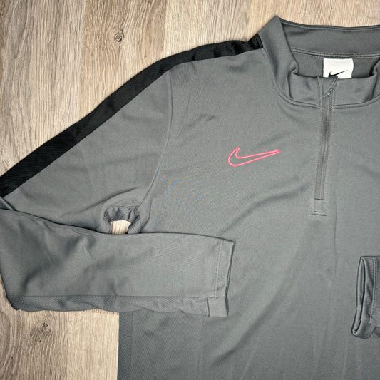 Nike Academy Pro Half Zip Grey Pink (Junior)