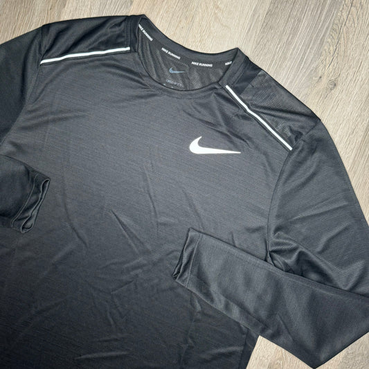 Nike Miler Long Sleeve Tee Black