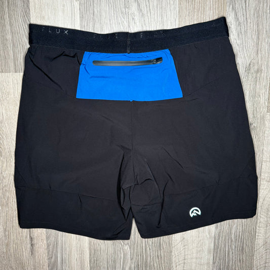 Flux Performance Shorts - Black / Blue (Junior)