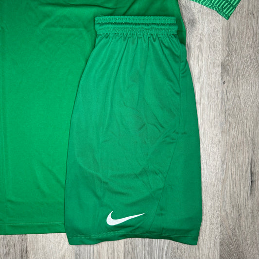 Nike Dri Fit Academy Set - Tee & Shorts - Green (Junior)