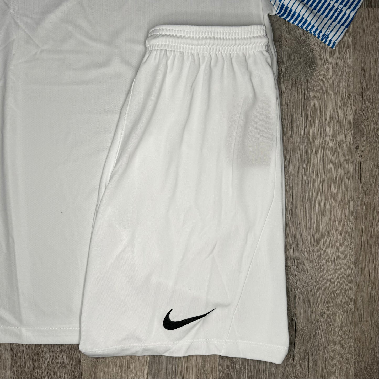 Nike Dri Fit Academy Set - Tee & Shorts - White / Blue