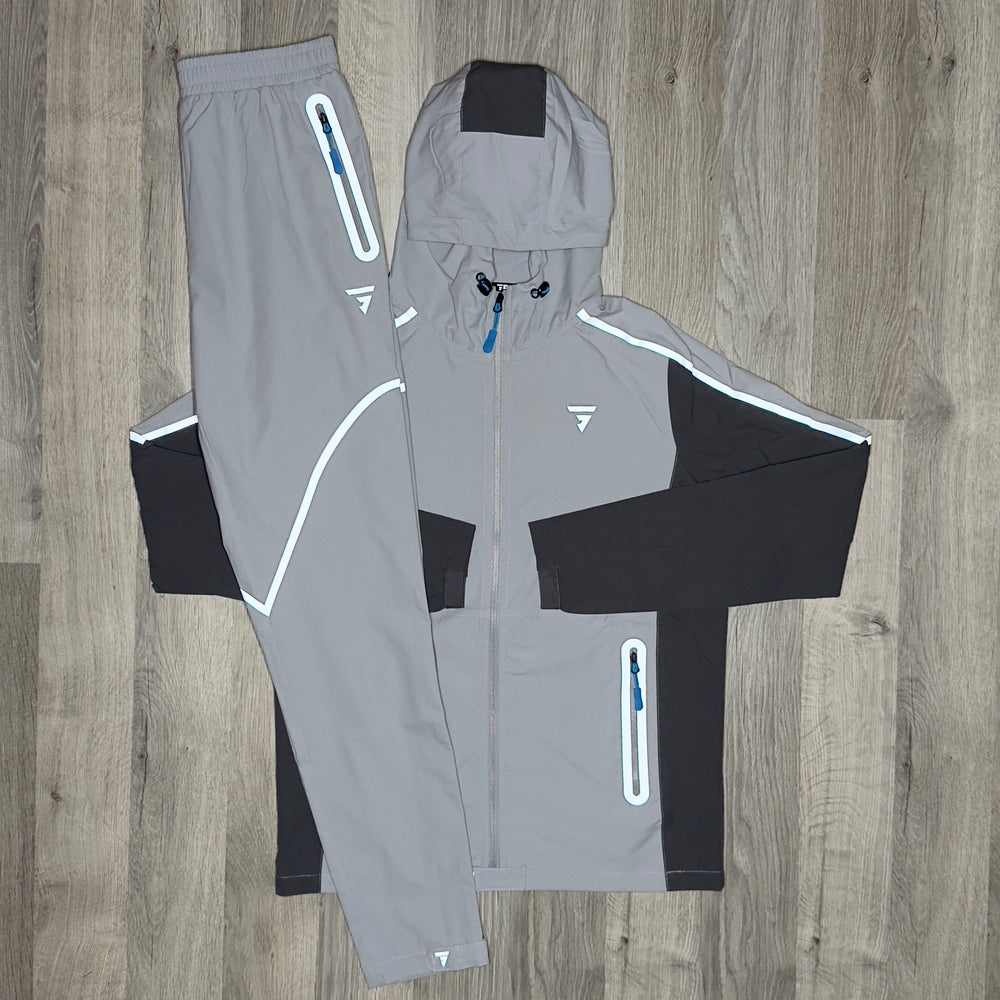 GRIID Reflect Tracksuit  - Grey / Blue (Junior)