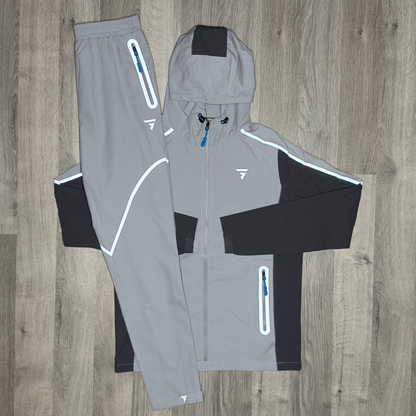 GRIID Reflect Tracksuit  - Grey / Blue (Junior)