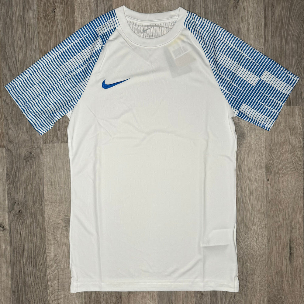 Nike Dri-Fit Academy Tee - White / Blue (Junior)