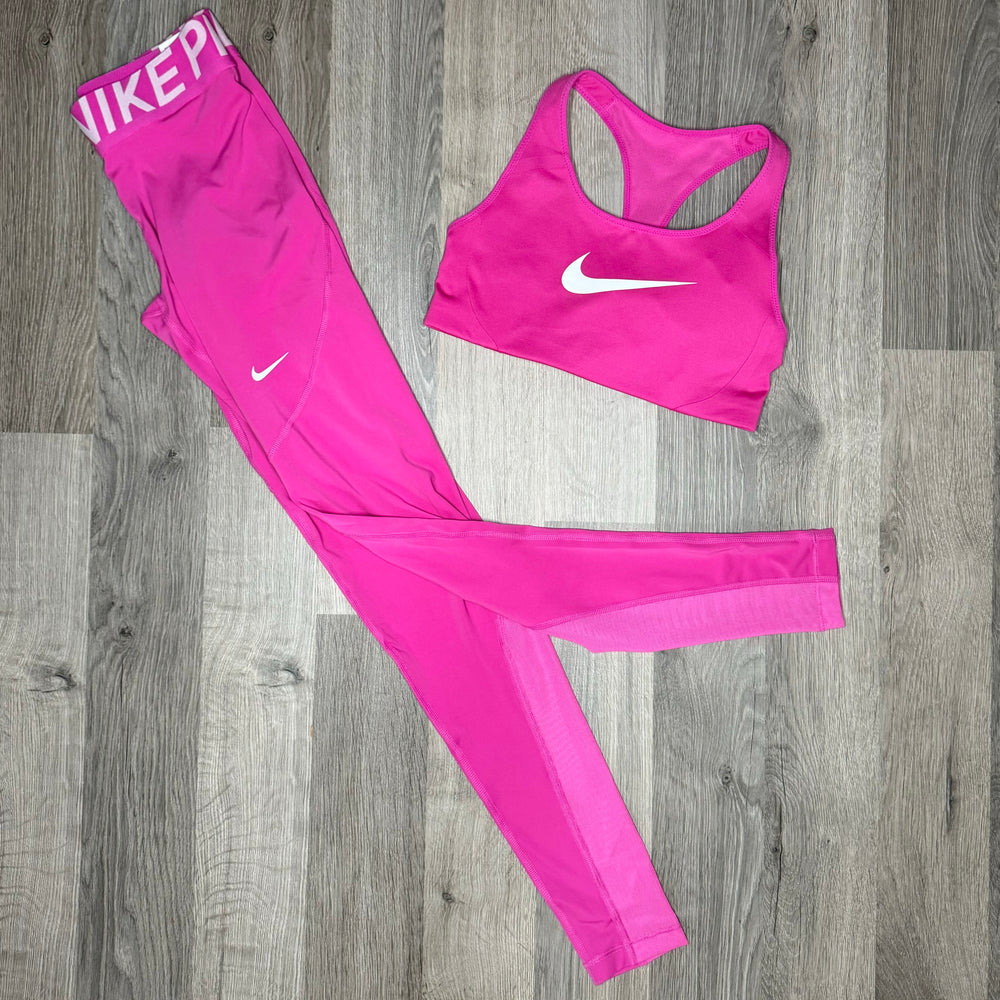 Nike Pro Bra / Leggings Set Vivid Pink