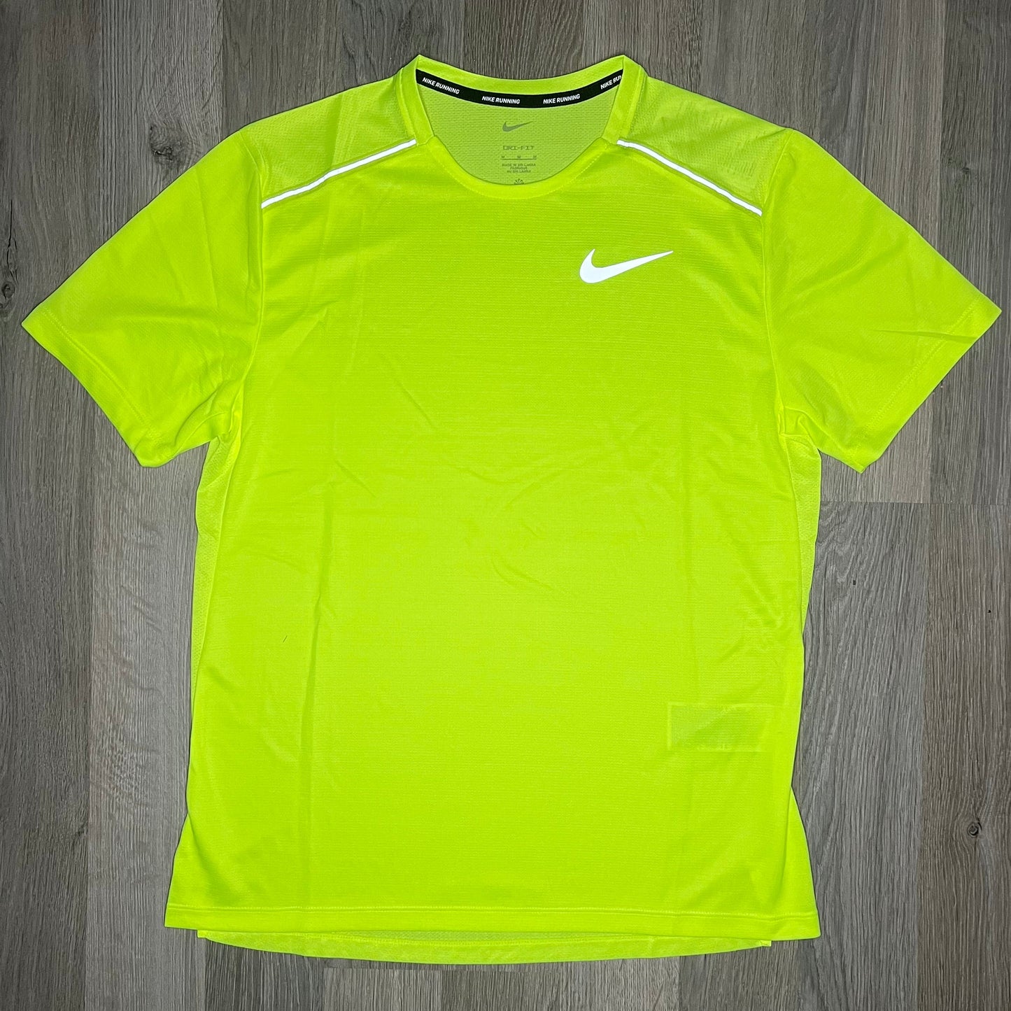 Nike Miler & Challenger Set - Tee & Shorts - Volt / Black