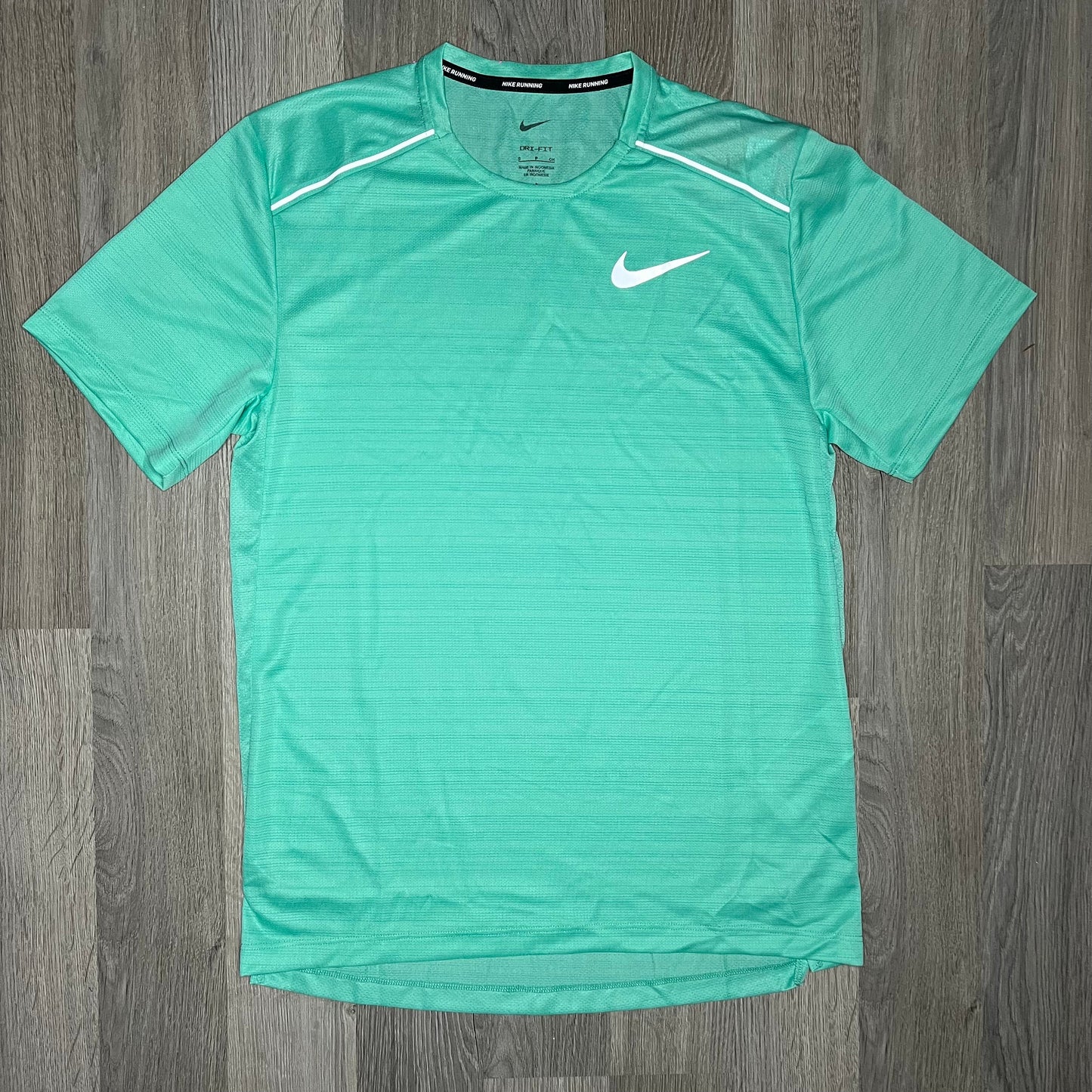 Nike Miler & Challenger Set - Tee & Shorts - Light Menta / Black