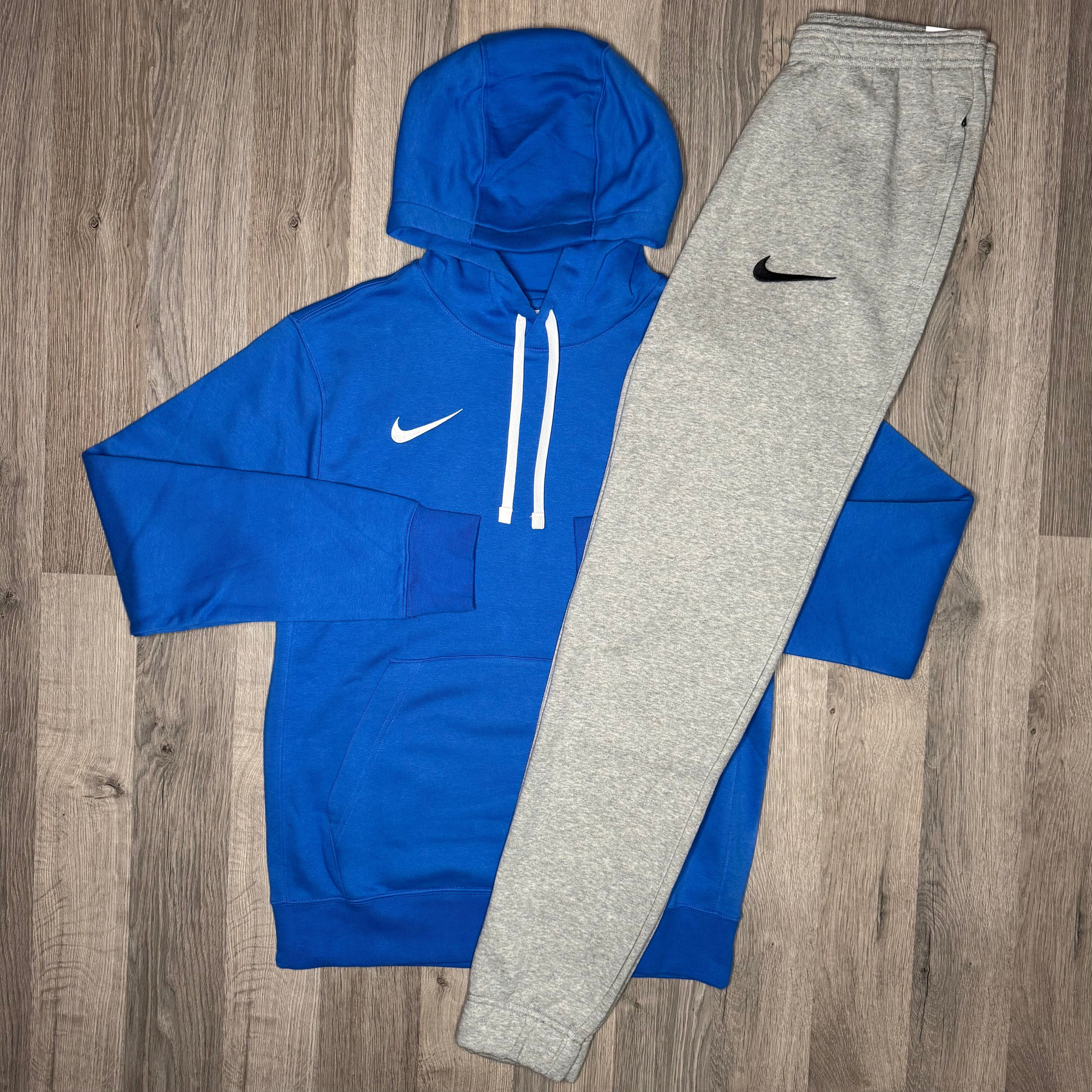 Blue nike jogger set sale