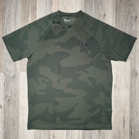 Under Armour Velocity Jacquard Tee Khaki Green