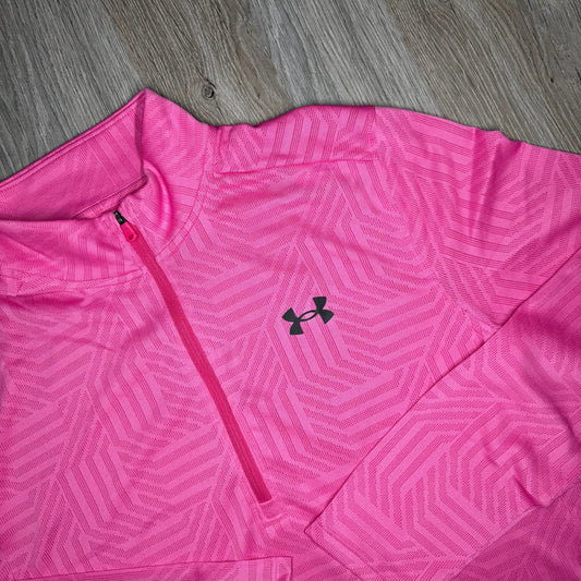 Under Armour Vent Geotessa Tech Half Zip - Pink