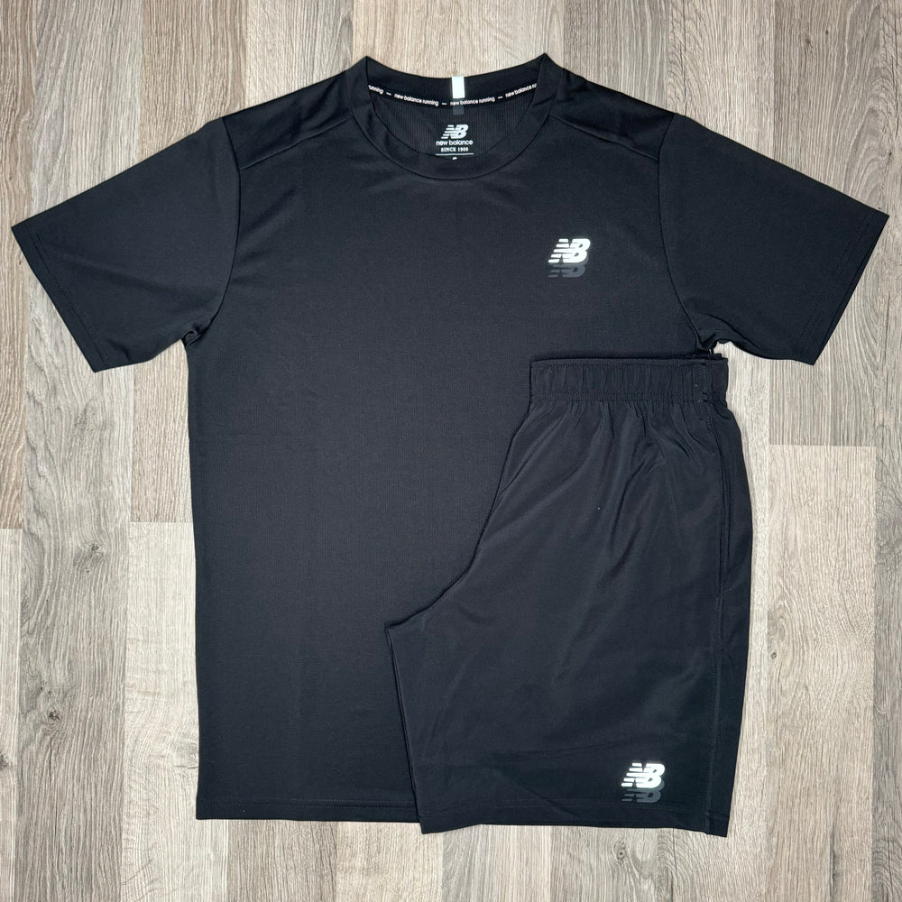 New Balance Tech Set - Tee & Shorts - Black