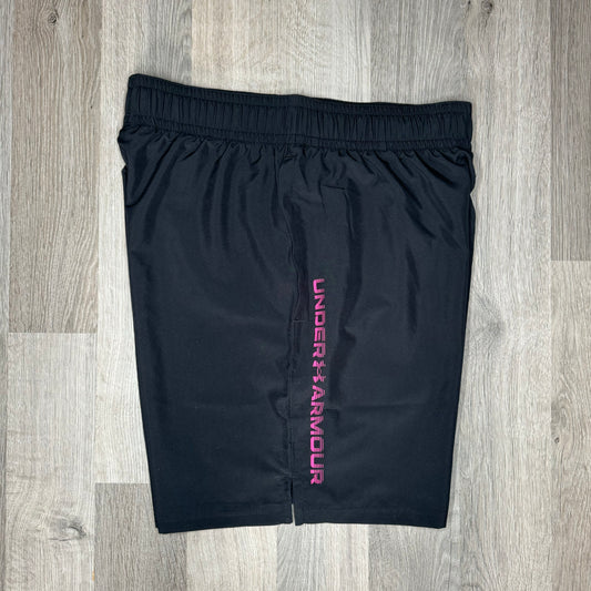 Under Armour Woven Shorts Black Pink