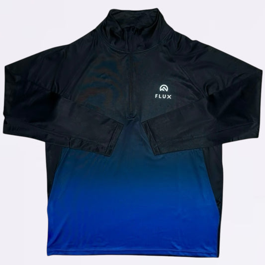 Flux Gradient Half Zip - Black / Blue (Junior)