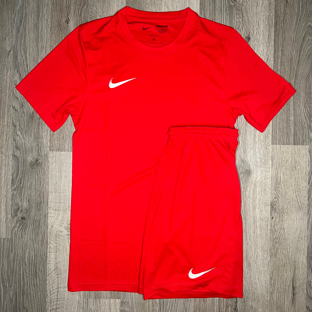 Nike Dri Fit Set - Tee & Shorts - Red