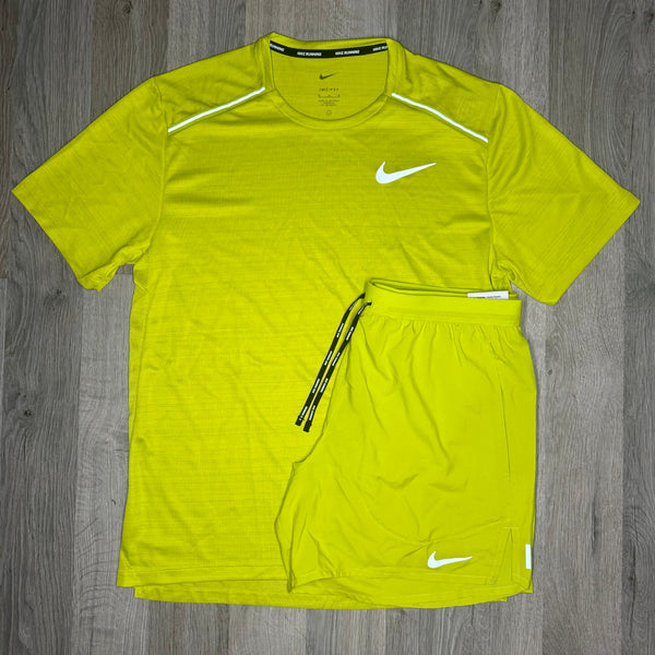 Nike Miler & Flex Stride Set - Tee & Shorts -  Dusty Cactus