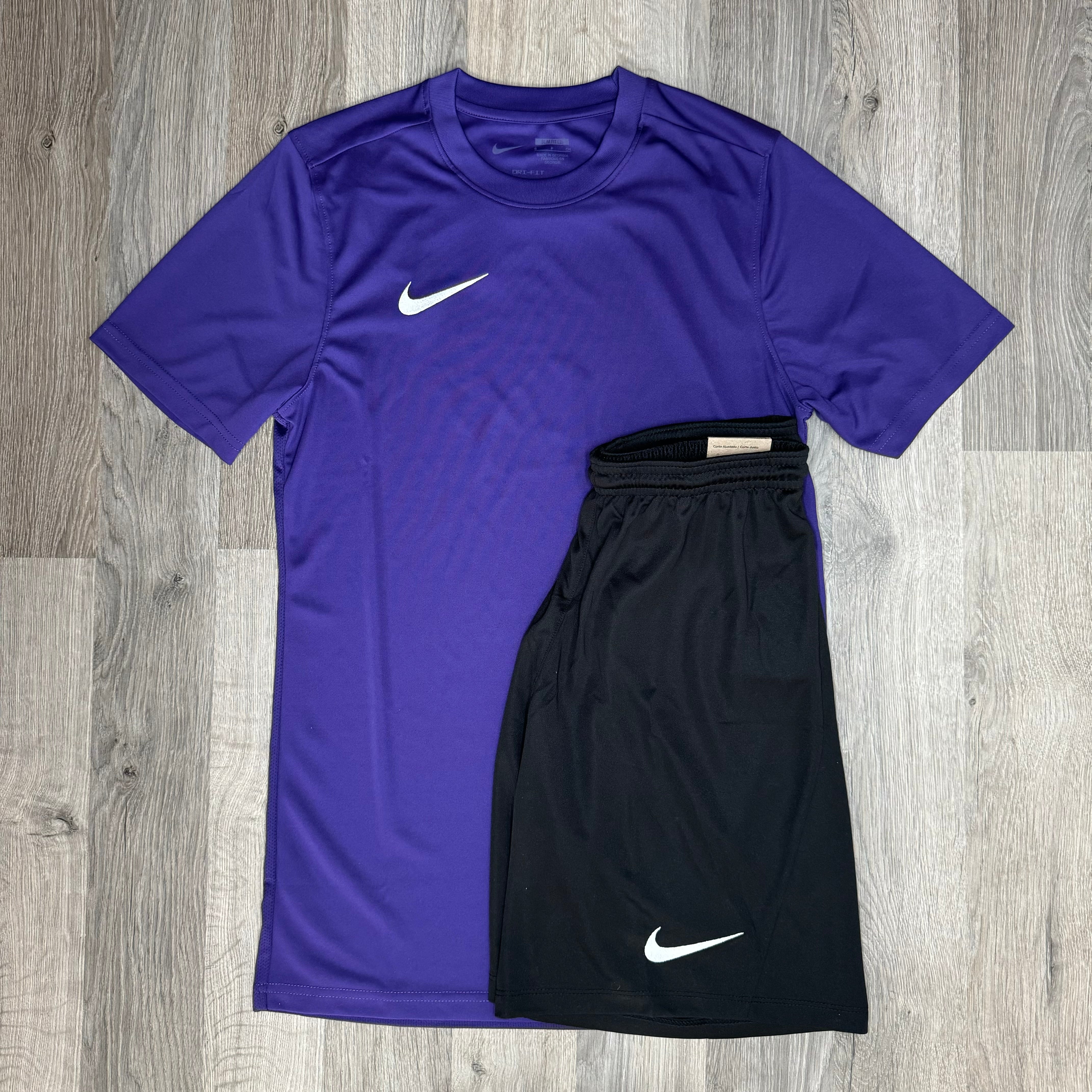 Purple and black nike shirt best sale