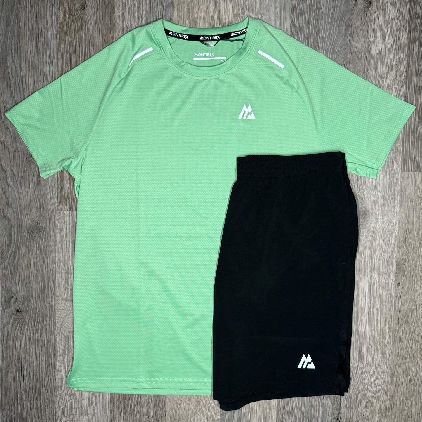 Montirex Soar Set - Tee & Shorts - Green (Junior)