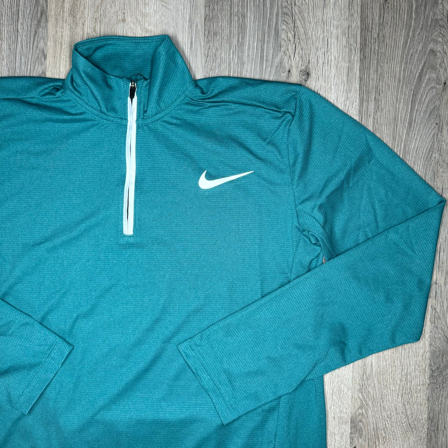 Nike Dri-Fit Poly Half Zip - Teal (Junior)