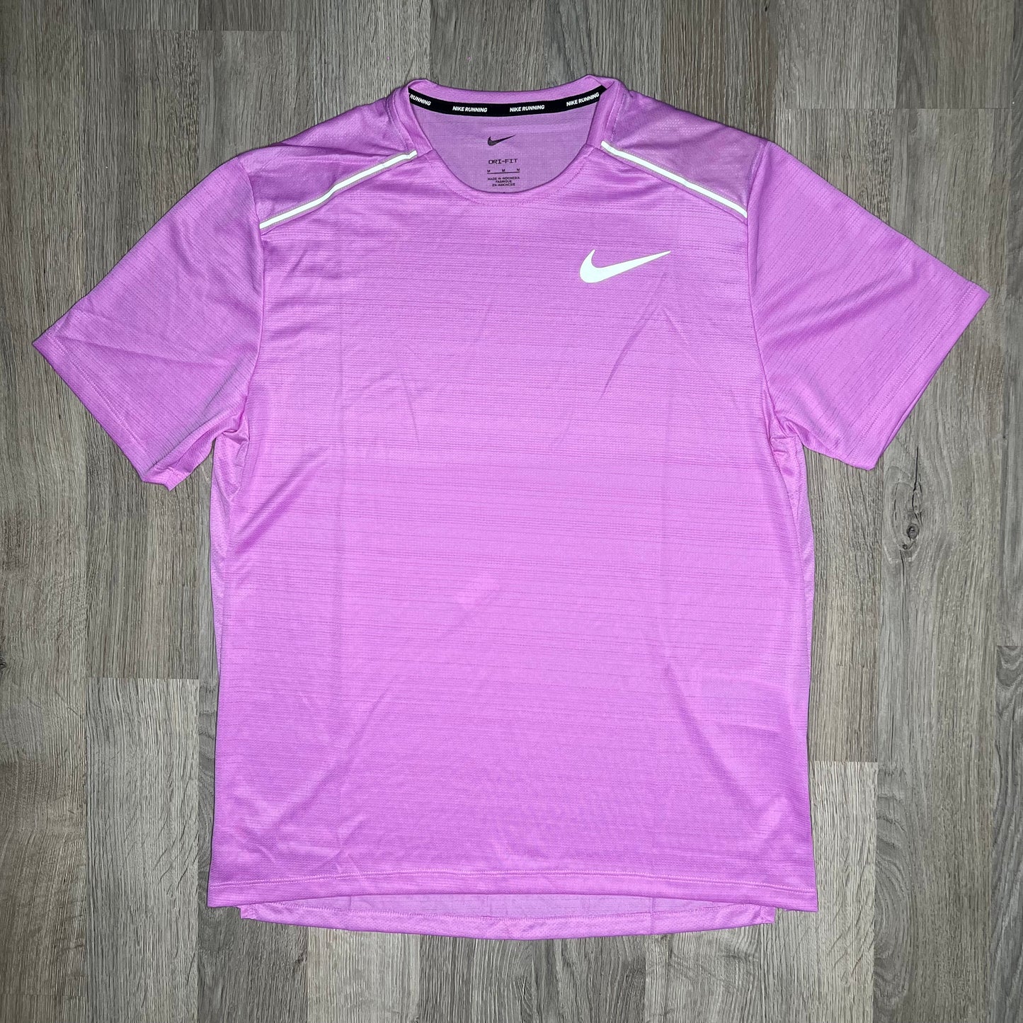 Nike Miler & Dri Fit Set - Tee & Shorts -  Rush Fuchsia / Grey