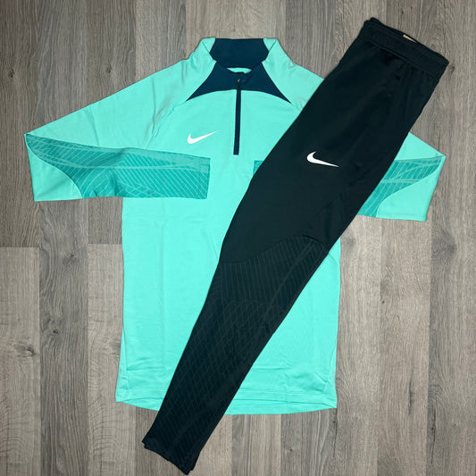 Nike Strike 4.0 Set - Half Zip & Bottoms - Turquoise / Black