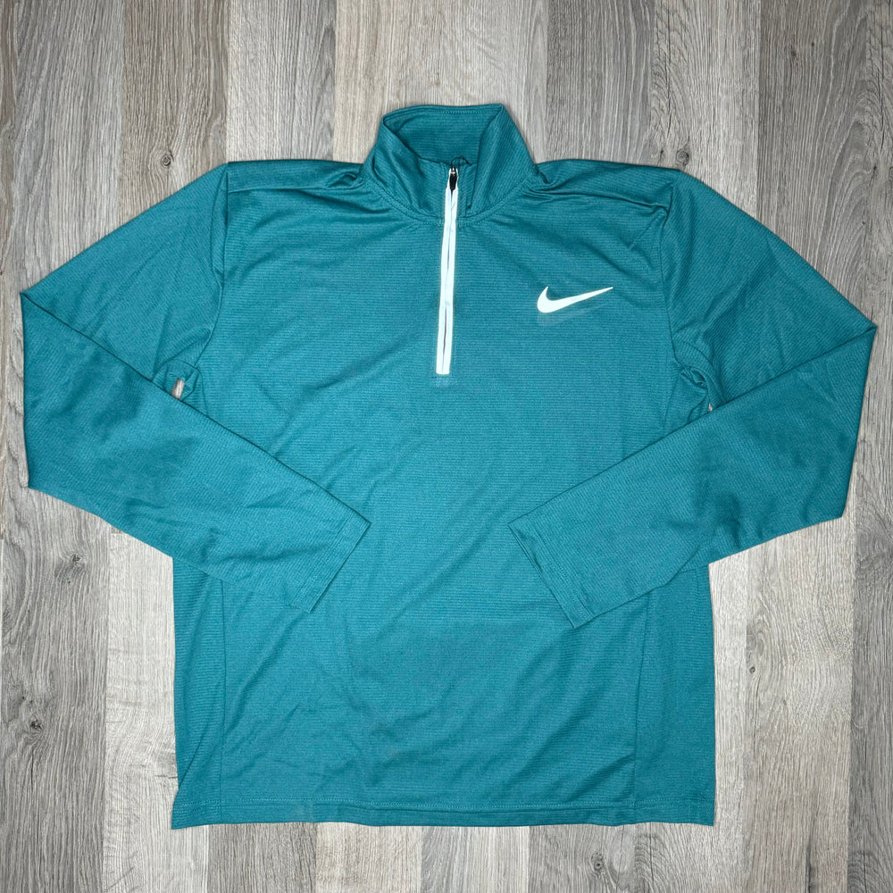 Nike Dri-Fit Poly Half Zip - Teal (Junior)