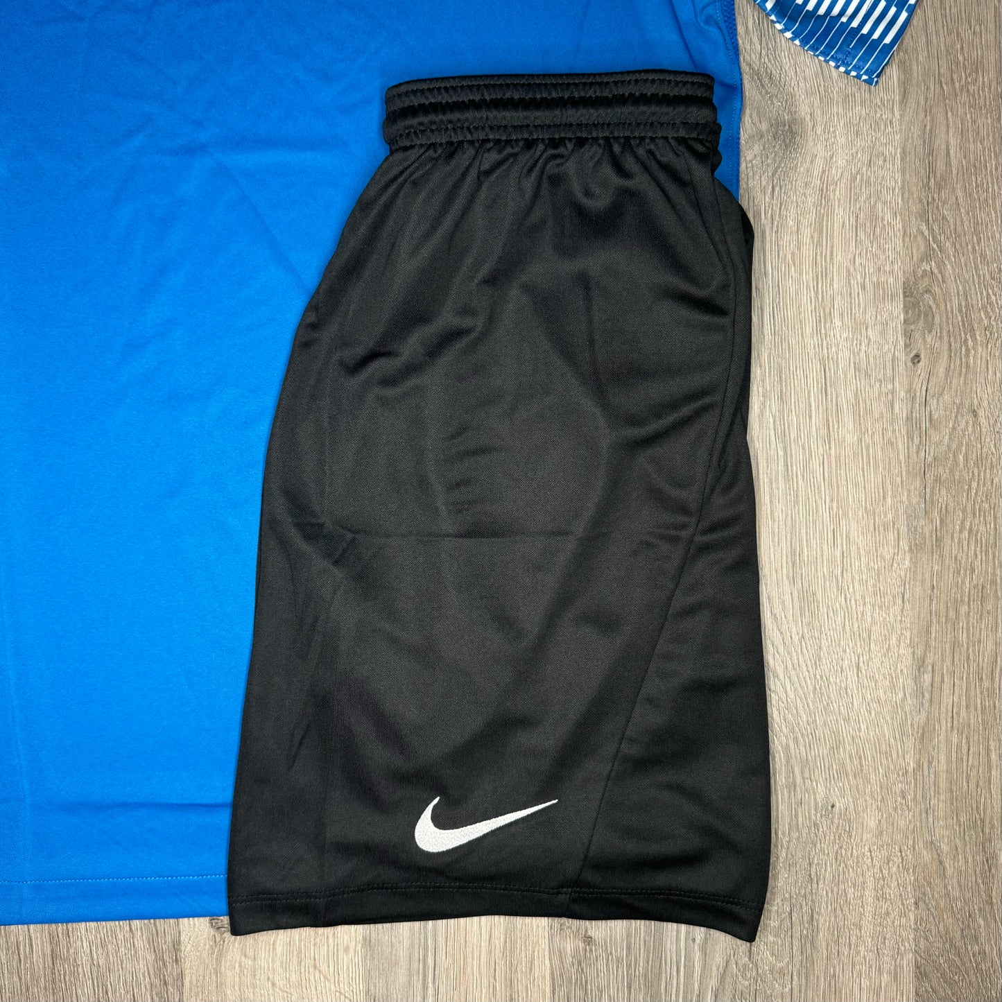 Nike Dri Fit Academy Set - Tee & Shorts - Blue / Black (Junior)