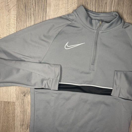 Nike Dri Fit Academy Half Zip - Grey/Black (Junior)