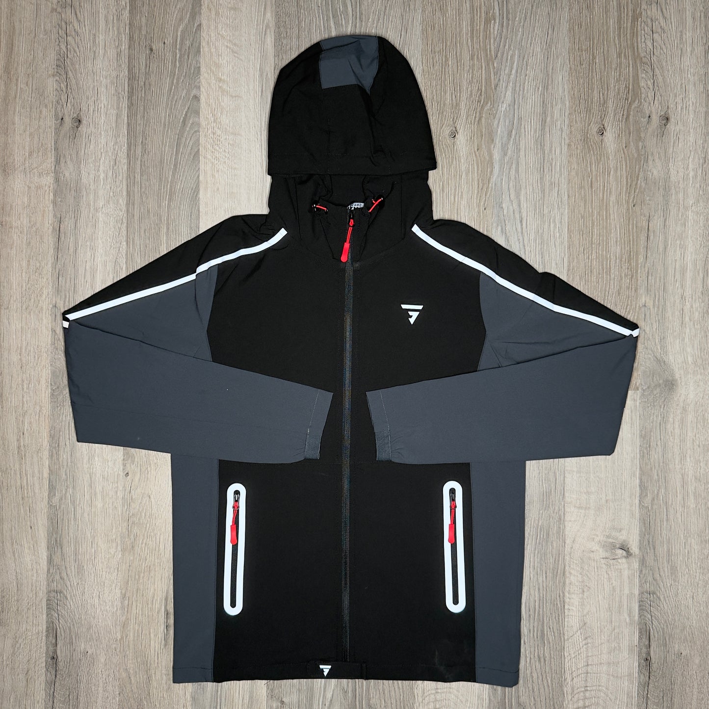 GRIID Reflect Tracksuit  - Black / Red (Junior)