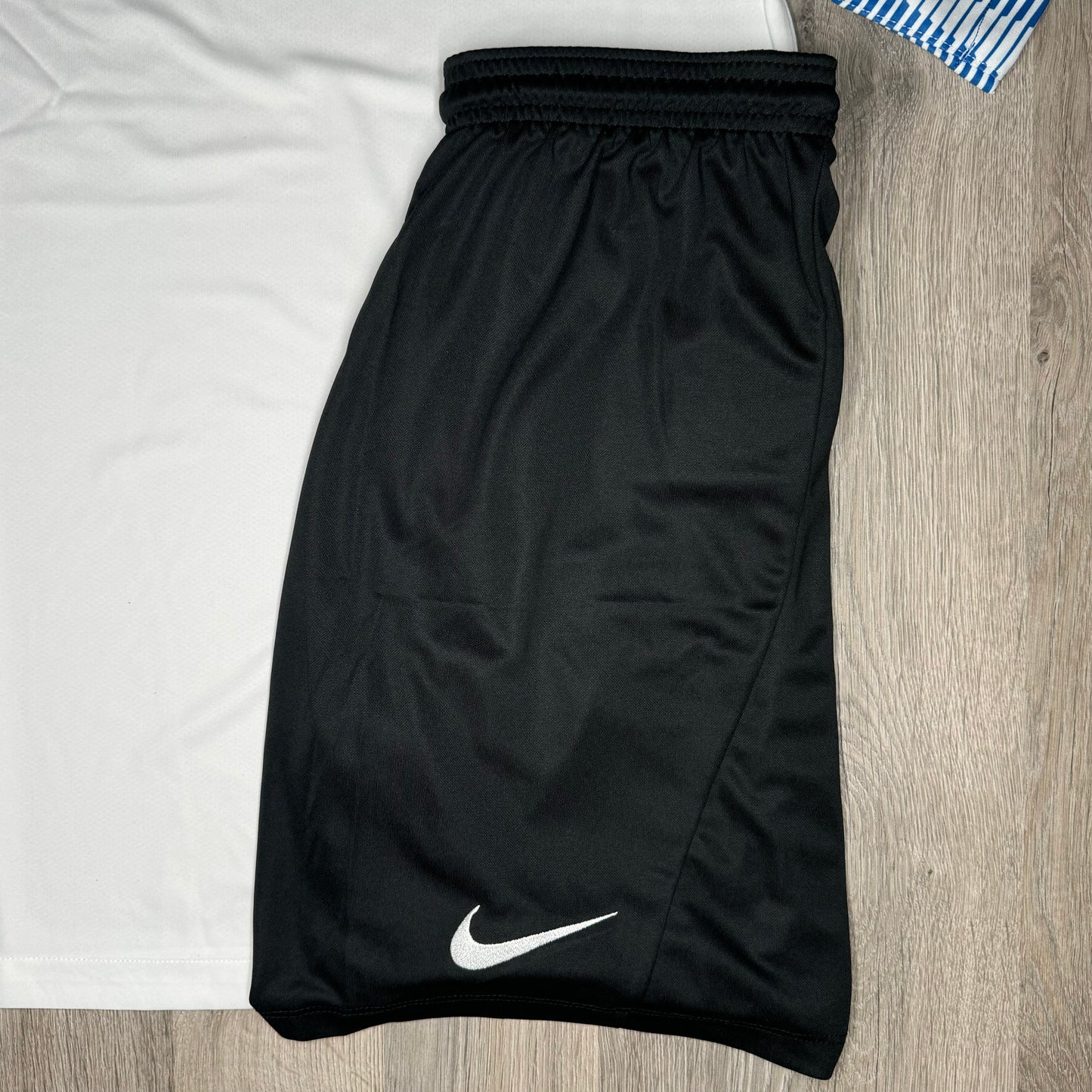 Nike Dri Fit Academy Set - Tee & Shorts - White / Blue / Black