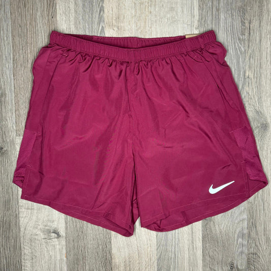 Nike Challenger Shorts Maroon