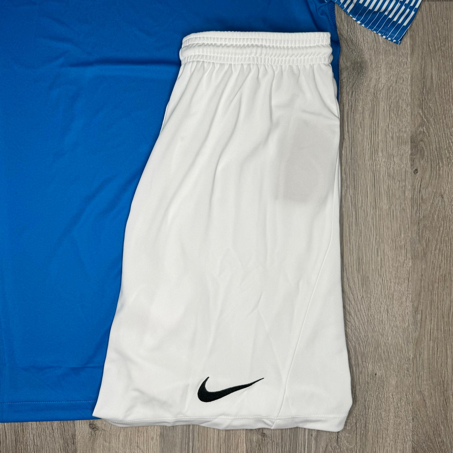 Nike Dri Fit Academy Set - Tee & Shorts - Blue / White