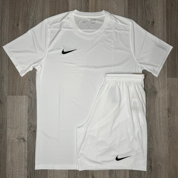 Nike Dri Fit Set - Tee & Shorts - White