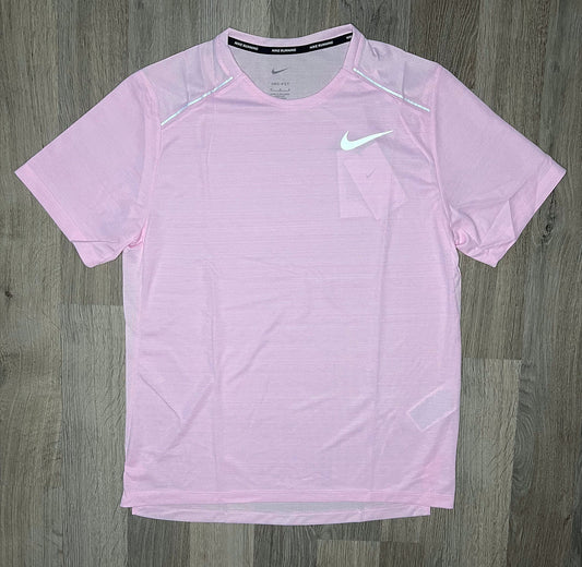 Nike Miler & Flex Stride Set - Tee & Shorts - Pink Foam / Black