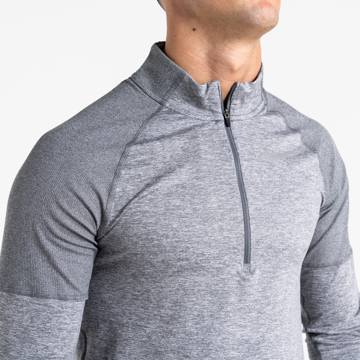 Nike Element 2.0 / Phenom Elite Set - Half Zip & Bottoms - Light Grey / Black