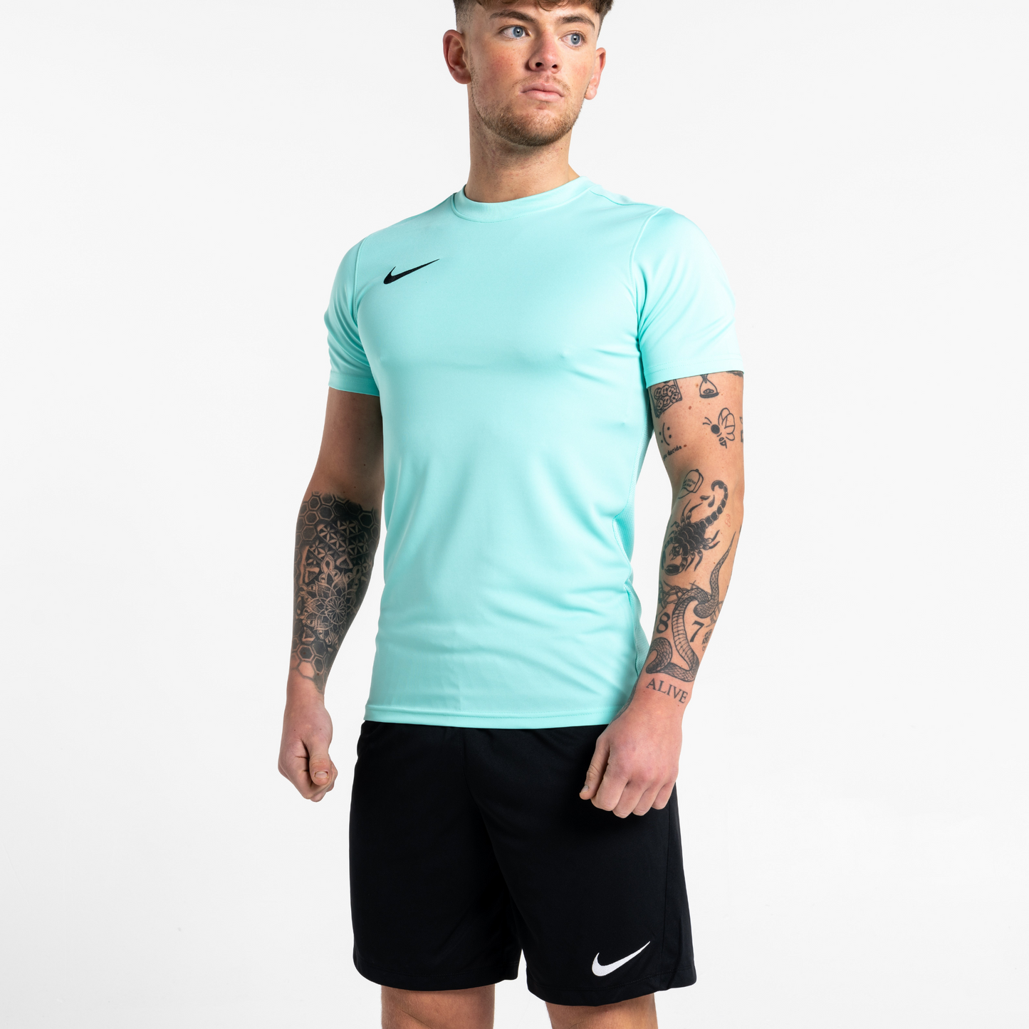 Nike Dri Fit Set - Tee & Shorts - University Blue / Black