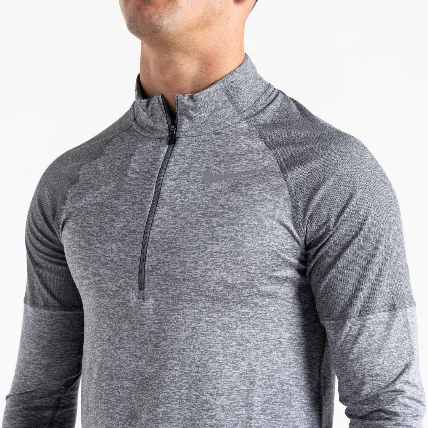 Nike Element 2.0 / Phenom Elite Set - Half Zip & Bottoms - Light Grey / Black