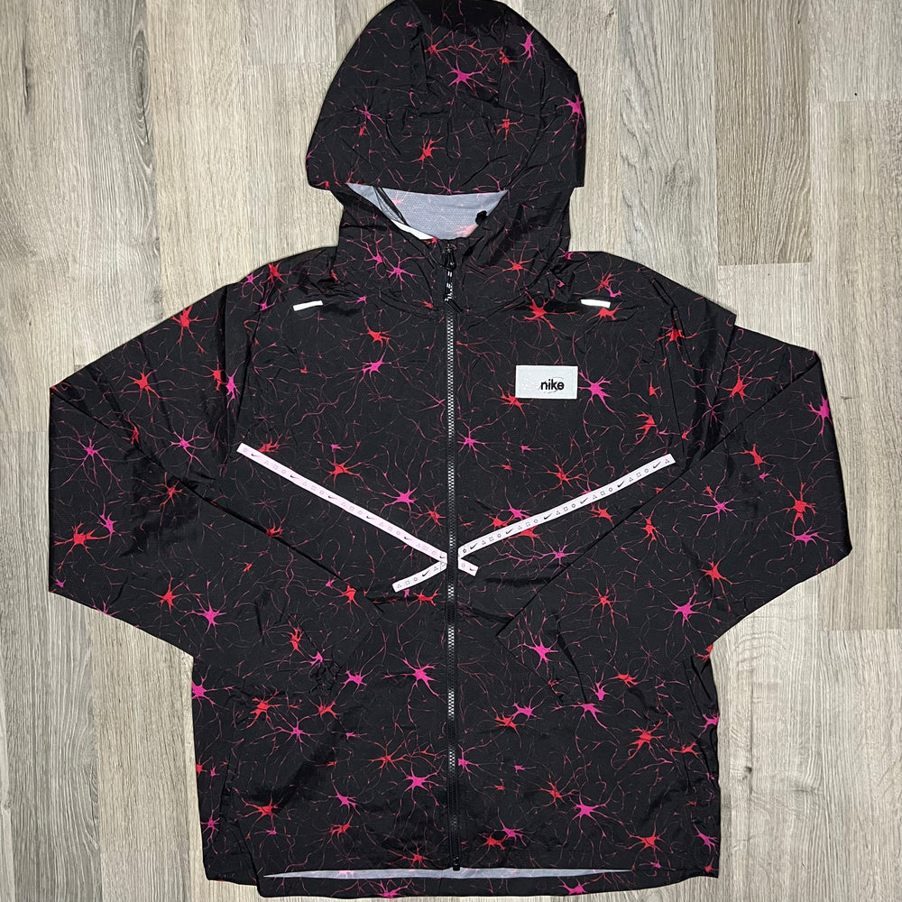 Nike Repel UV DYE Windrunner Jacket Black Pink Red